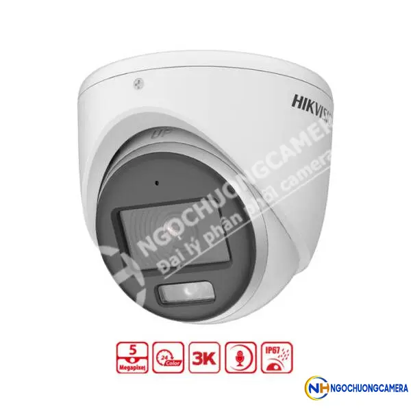 Camera HDTVI có màu ban đêm 5MP HIKVISION DS-2CE70KF0T-MFS