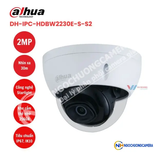 Camera IP 2MP DAHUA DH-IPC-HDBW2230E-S-S2