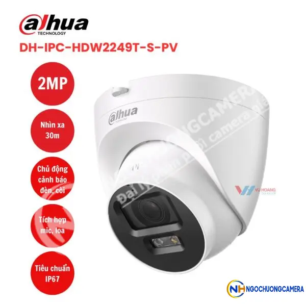 Camera IP 2MP DAHUA DH-IPC-HDW2249T-S-PV