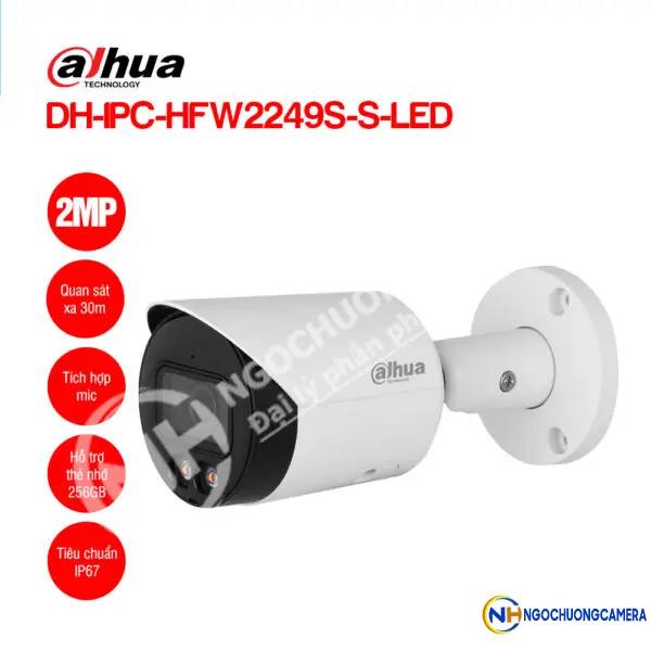 Camera IP 2MP DAHUA DH-IPC-HFW2249S-S-LED