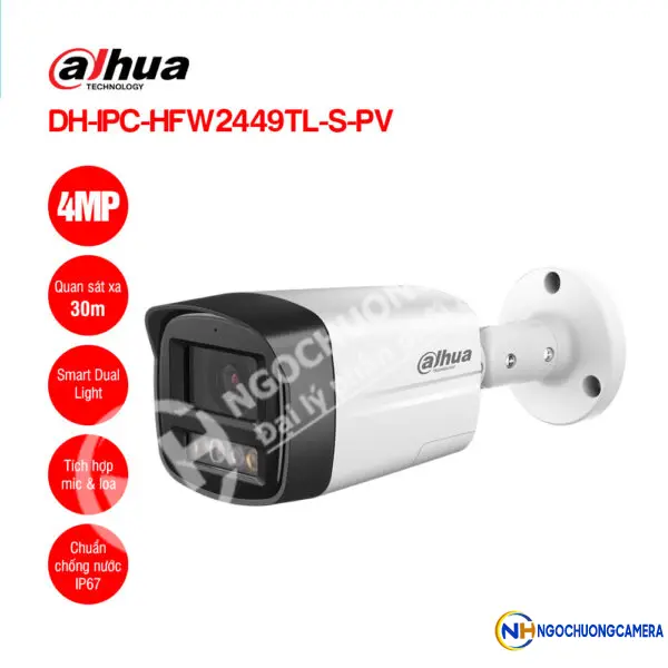 Camera IP 4MP DAHUA DH-IPC-HFW2449TL-S-PV