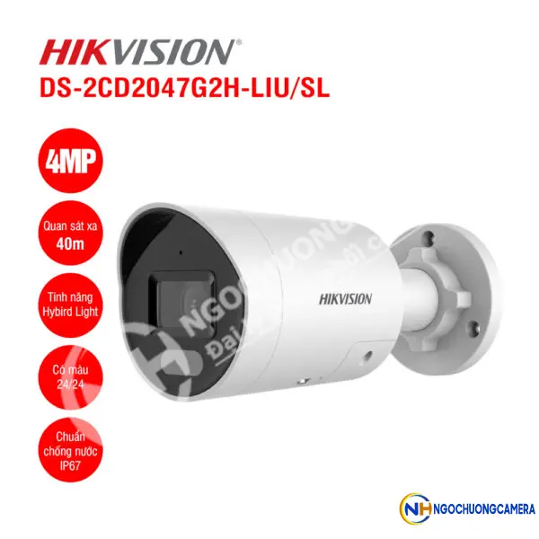 Camera IP 4MP Hikvision DS-2CD2047G2H-LIU/SL