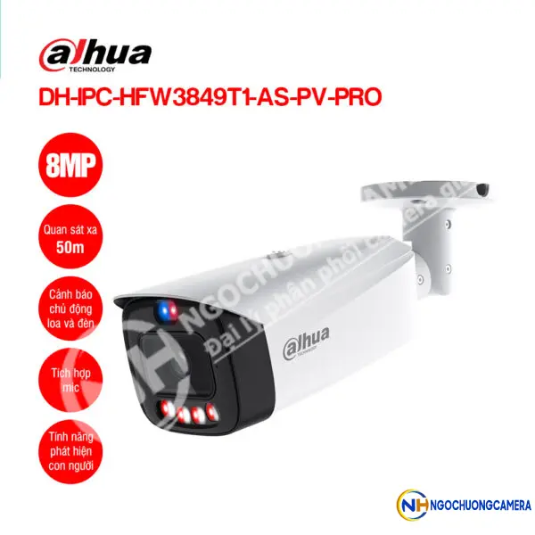 Camera IP 8MP DAHUA DH-IPC-HFW3849T1-AS-PV-PRO