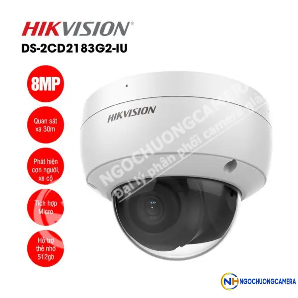 Camera IP bán cầu 8MP HIKVISION DS-2CD2183G2-IU
