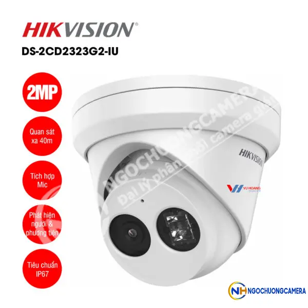 Camera IP bán cầu hồng ngoại 2MP Hikvision DS-2CD2323G2-IU