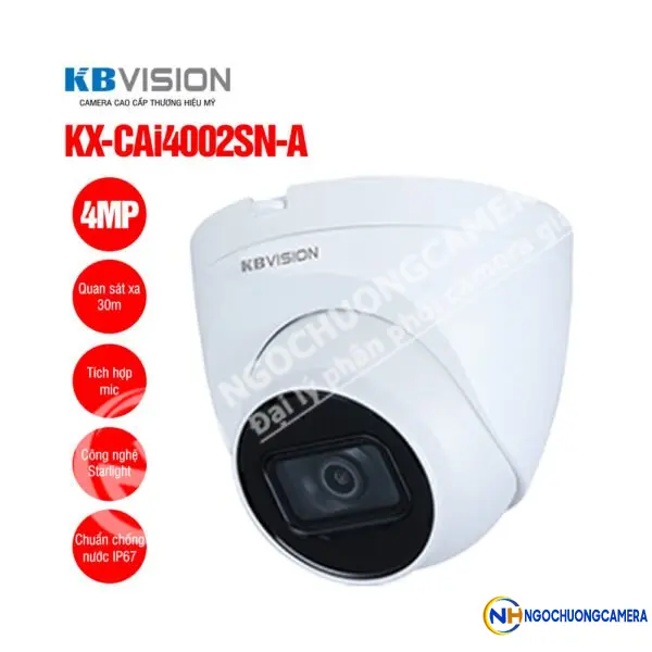 Camera IP Dome 4MP KBVISION KX-CAi4002SN-A