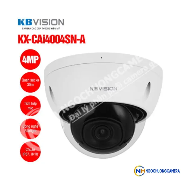 Camera IP Dome 4MP KBVISION KX-CAi4004SN-A