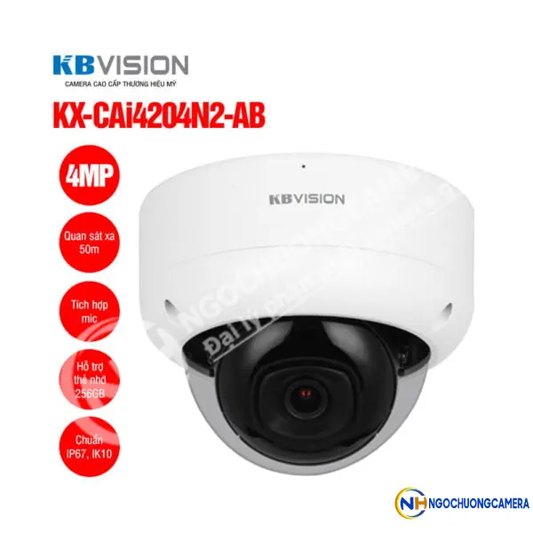 Camera IP Dome 4MP KBVISION KX-CAi4204N2-AB