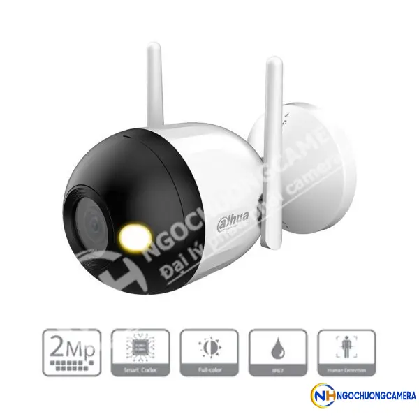 Camera IP Wifi Bullet C1 2MP Smart Dual Light DAHUA DH-F2C-LED