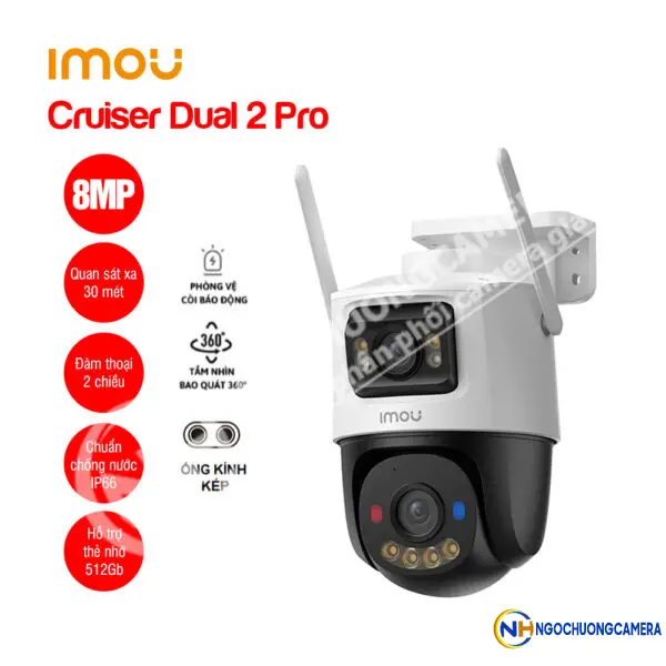 Camera Wifi 8MP iMOU Cruiser Dual 2 Pro (IPC-S7XFP-8U0WED)