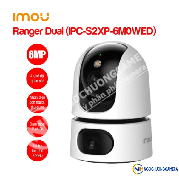 Camera Wifi iMOU Ranger Dual 6MP IPC-S2XP-6M0WED 2 mắt