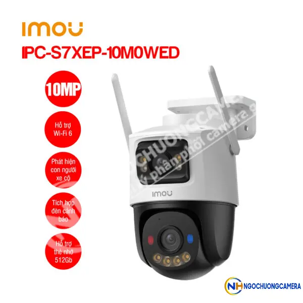 Camera Wifi ngoài trời 10MP iMOU IPC-S7XEP-10M0WED