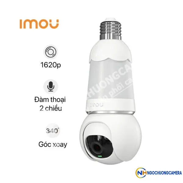 Camera Wifi quay quét bóng đèn 5MP iMOU IPC-S6DP-5M0WEB-E27