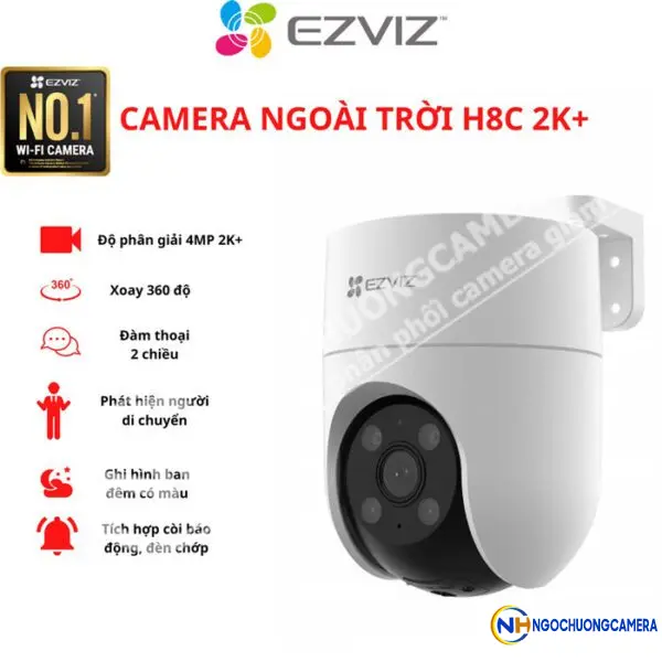 Camera WiFi Tích hợp Ai thông minh EZVIZ H8C 2K+ 4MP