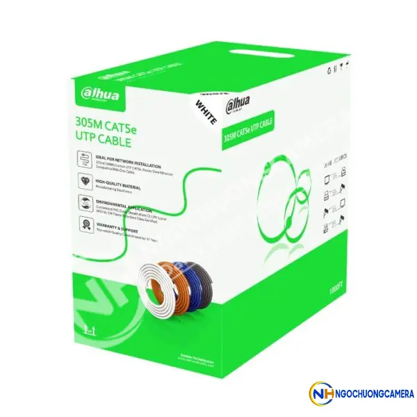 Cáp mạng UTP CAT.5E lõi hợp kim 305m DAHUA DH-PFM922I-5EUN-C