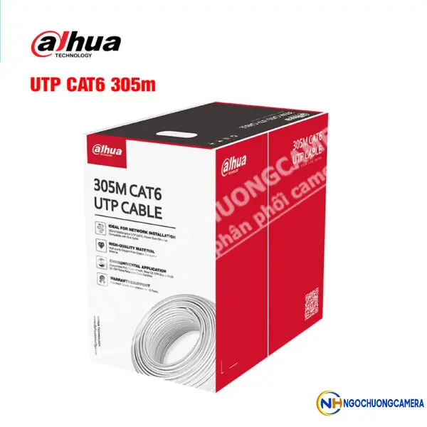 Cáp mạng UTP CAT.6 305m DAHUA DH-PFM920I-6UN-CN (Vỏ màu Trắng)