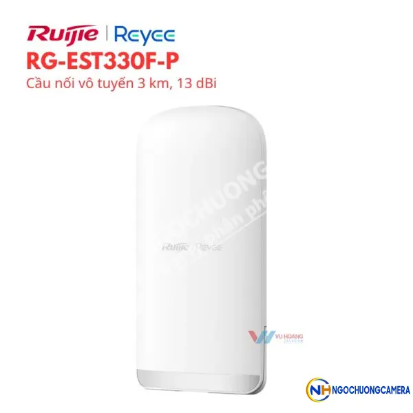 Cầu nối vô tuyến 3 km, 13 dBi Reyee RG-EST330F-P (1 chiếc)