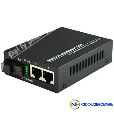 Converter Quang HDtec 2 cổng RJ45 Lan 100 Mbps