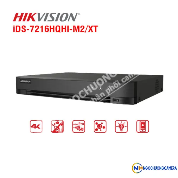 Đầu ghi 16 kênh Turbo ACUSENSE Hikvision iDS-7216HQHI-M2/XT