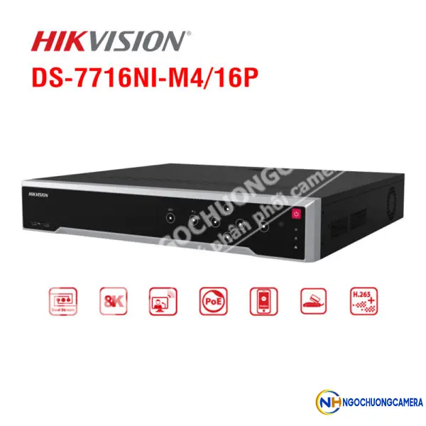 Đầu ghi IP 16 kênh HIKVISION DS-7716NI-M4/16P