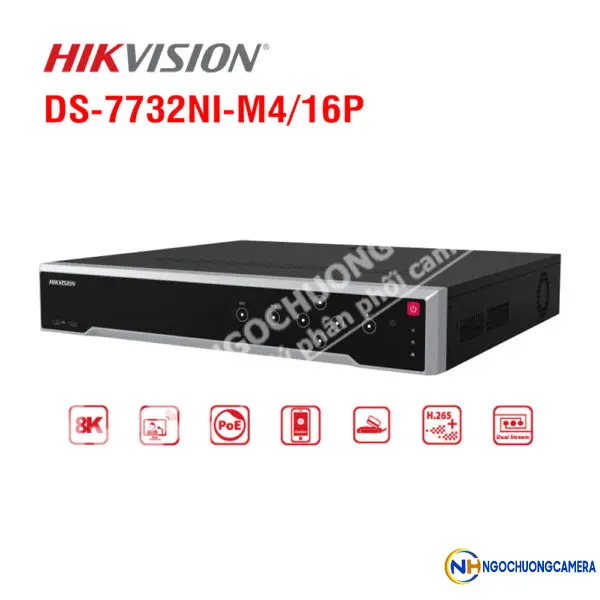 Đầu ghi IP 32 kênh HIKVISION DS-7732NI-M4/16P