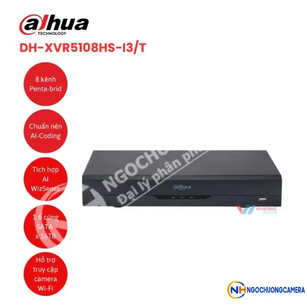 Đầu ghi IP 8 kênh DAHUA DH-XVR5108HS-I3/T
