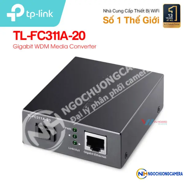 Gigabit WDM Media Converter TP-LINK TL-FC311A-20