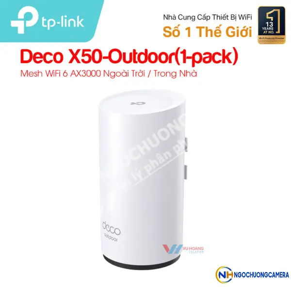 Hệ thống Mesh WiFi 6 AX3000 TP-Link Deco X50-Outdoor(1-pack)