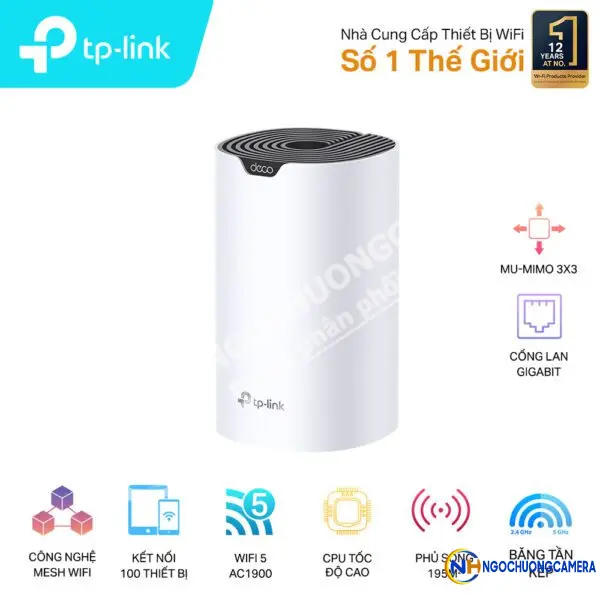Hệ Thống Wi-Fi Mesh Cho Gia Đình AC1900 TP-LINK Deco S7(1-pack)