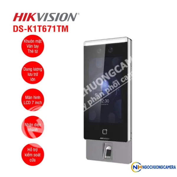 Máy chấm công khuôn mặt HIKVISION DS-K1T671TMFW