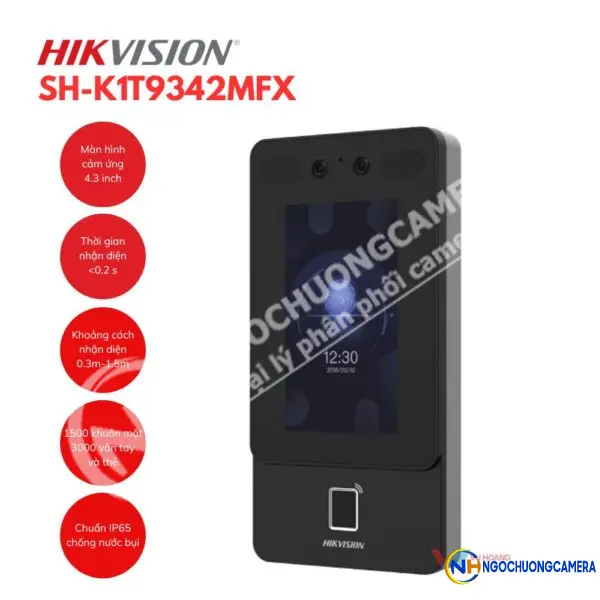 Máy chấm công khuôn mặt HIKVISION SH-K1T9342MFX