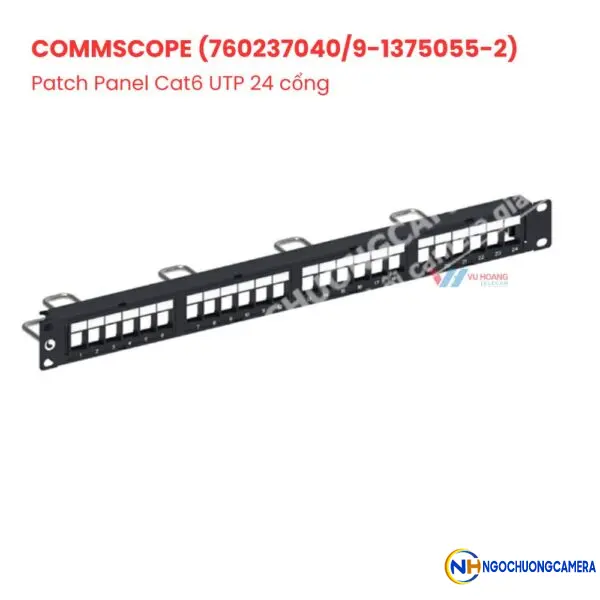 Patch Panel Cat6 UTP 24 cổng COMMSCOPE (760237040/9-1375055-2)