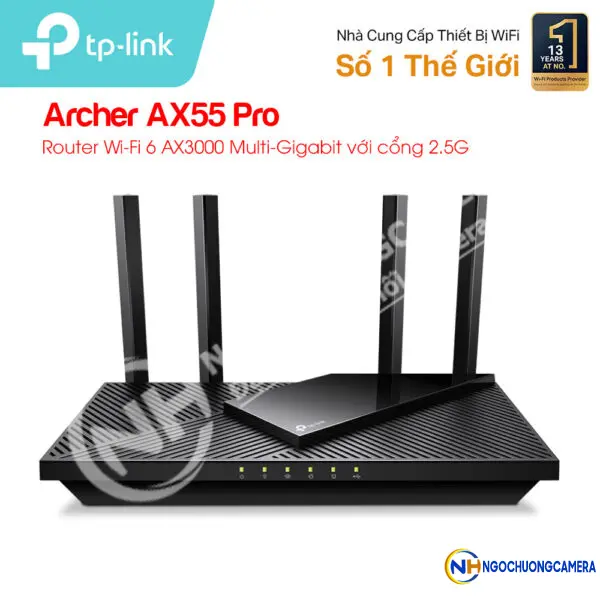 Router WiFi 6 AX3000 TP-LINK Archer AX55 Pro