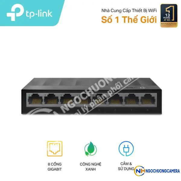 Switch 8 Cổng 10/100/1000Mbps TP-LINK LS1008G