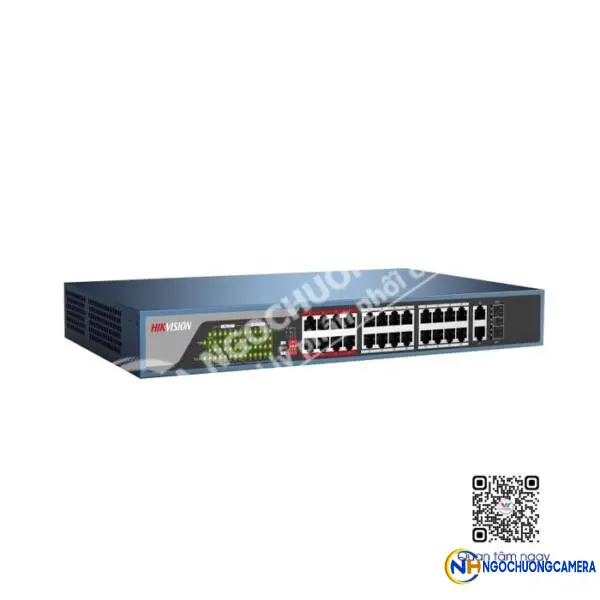 Switch mạng 24 cổng PoE 100M HIKVISION DS-3E0326P-E(C)