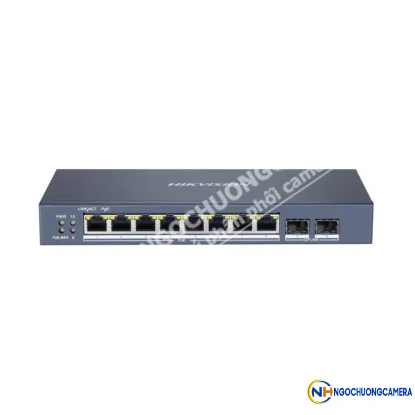 Switch mạng thông minh 8 cổng PoE Gigabit HIKVISION DS-3E1510P-SI