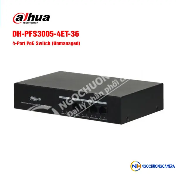 Switch POE 4 cổng DAHUA DH-PFS3005-4ET-36