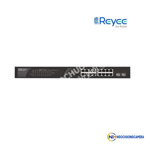 Unmanaged switch 16 cổng 10/100/1000 BASE-T PoE/PoE+ Reyee RG-ES118GS-P